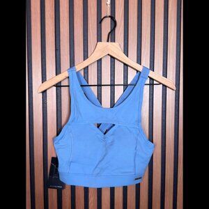 New 1St Phorm Sports Bra Small Women’s Blue Keyhole Athletic